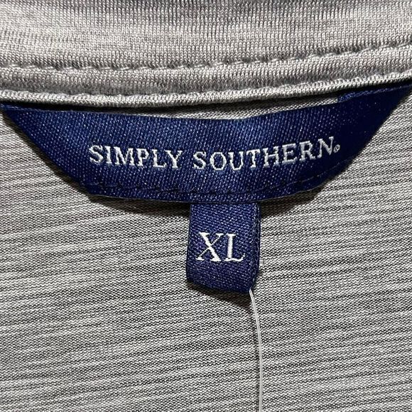 NWT Simply Southern Men's Performance Colorblock Polo Shirt Grey Size XL‎ - Picture 6 of 7